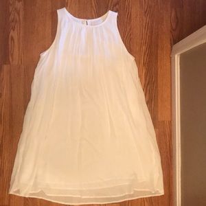 White dress. LOFT. Size M